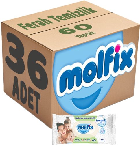Islak Havlu Mendil İzotonik Ferah Temizlik 36 Lı set 60 Yaprak Plastik Kapaklı