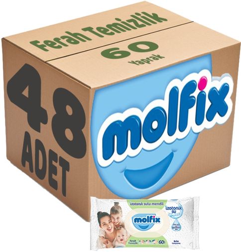 Islak Havlu Mendil İzotonik Ferah Temizlik 48 Li set 60 Yaprak Plastik Kapaklı