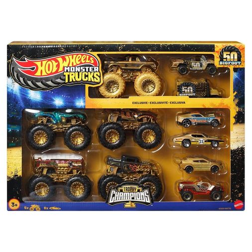 JDW07 Hot Wheels Trucks Bigfoot Trophy Şampiyonları Araba ve Kamyon Çokl