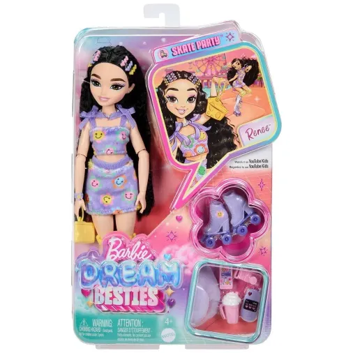 JFX99 Rene - Barbie Dream Besties Paten Partisi Rene Bebek ve Aksesuarları