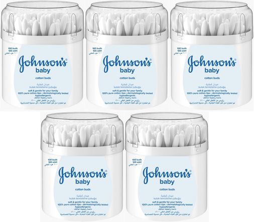 Johnsons Baby Kulak Temizleme Çubuğu 100 Adet (5 Li Set)