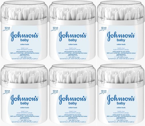 Johnsons Baby Kulak Temizleme Çubuğu 100 Adet (6 Lı Set)