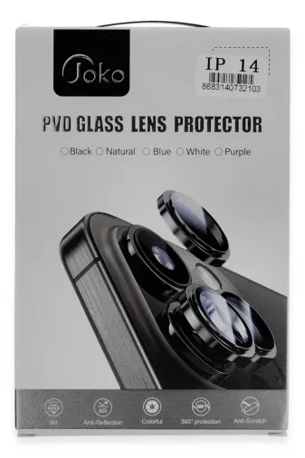 Joko iPhone 11 PVD Metal Kamera Lens - Siyah