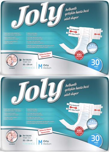 Joly Yetişkin Bezi Bel Bantlı M - Orta - Medium 60 Adet