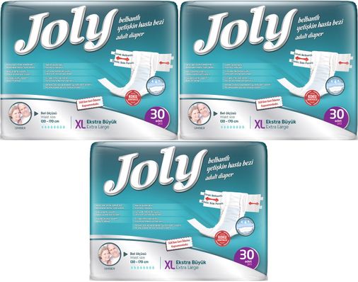 Joly Yetişkin Bezi Bel Bantlı XL - Ekstra Large - Extra Large 90 Adet
