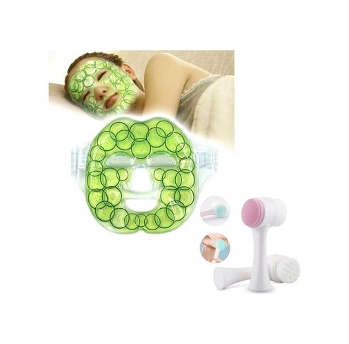 just cheap store 112328294 Cilt Temizliği Ve Soğutucu Maske İçin Çift Taraflı Fırça Ve Jel Buz Paketi