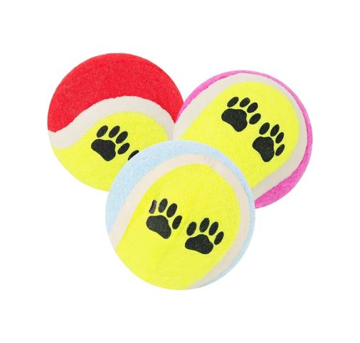 just cheap store 115158186 3&amp Apos Lü Renkli Desenli Tenis Topu Kedi Köpek Oyuncağı 4741 Altın - Siyah