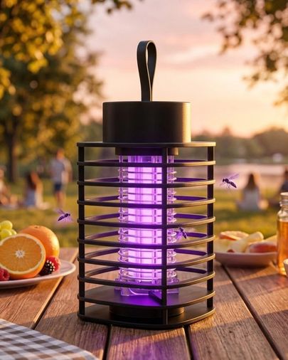 just cheap store 123778313 Elektrikli Sivrisinek Tuzak Lambası Uv Işık Çekim Gücü Ve Sessiz Çalışma Açık Gri