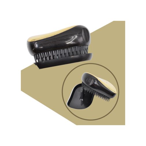 just cheap store 124520053 Nissha Teezer Elektriklenmeyi Önleyen Anti Statik Saç Düzleştirici Kapaklı Gold Saç Fırçası Tarak 4741