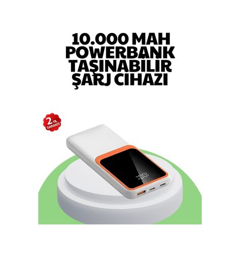 just cheap store 25DYMUCZZZ10.000MAH-2 10000 Mah Hızlı Şarj Destekli Powerbank Hafif, Kompakt Ve Güvenli Antrasit Melanj
