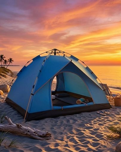 just cheap store 25DYMUCZZZAC6635ÇADIR-3 Su Geçirmez Kamp Çadırı Otomatik Kurulum 2 3 Kişilik Outdoor Çadır Açık Lacivert