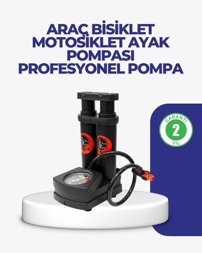 just cheap store 25DYMUCZZZARAÇPOMPASITDR-1 Kaymaz Pedallı Ayaklı Hava Pompası Tüm Supap Uyumlu 1 Adet