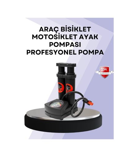 just cheap store 25DYMUCZZZARAÇPOMPASITDR-2 Basınç Saatli Ayak Pompası Bisiklet Ve Araç Uyumlu 1 Adet