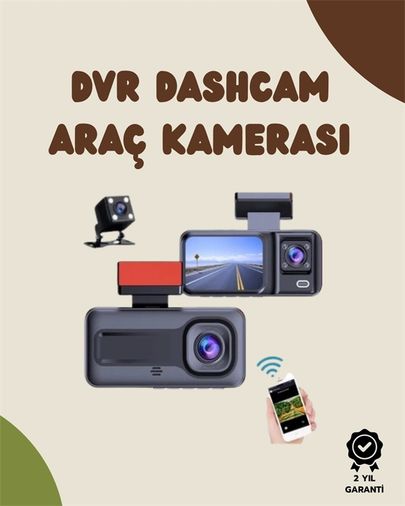 just cheap store 25DYMUCZZZDVR1ARAÇKAMERASI-4 Sürüş Ve Park Halinde Kesintisiz Güvenlik İçin 3 Kameralı Profesyonel Dashcam 1
