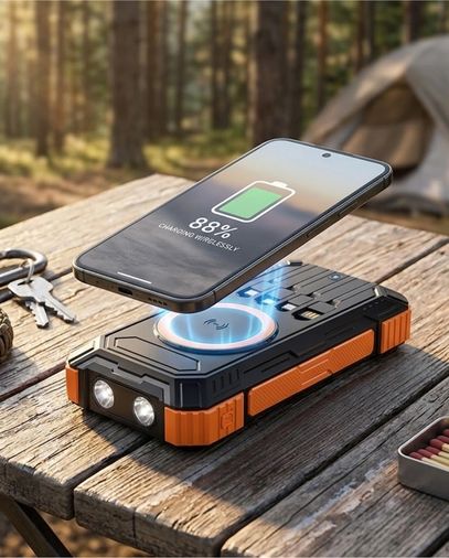 just cheap store 25DYMUCZZZGÜNEŞENERJİLİ20000POWERBANK 20000 Mah Powerbank Güneş Enerjili Kablosuz Şarj Hızlı Şarj Taşınabilir Batarya Antrasit Melanj