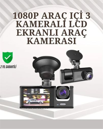 just cheap store 25DYMUCZZZTA01ARAÇKAMERA-3 Ta-01 1080P Ön 720P Arka Ve İç Kamera Sistemli Dvr 1