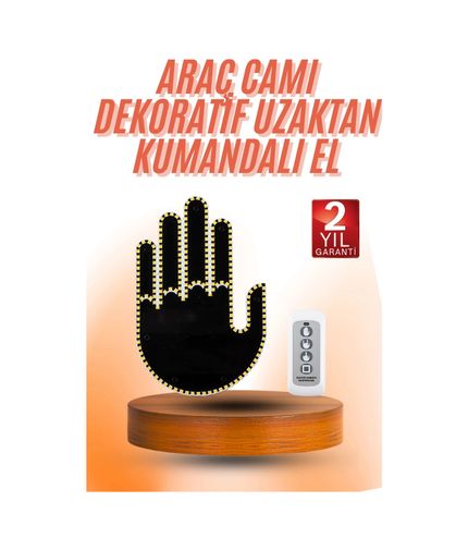 just cheap store 25DYMUCZZZZUZAKTANKUMANDALIELLLLL2 Kumandalı El Led Araba İçi 4 Farklı Mod El Orta Parmak Led Açık Mavi