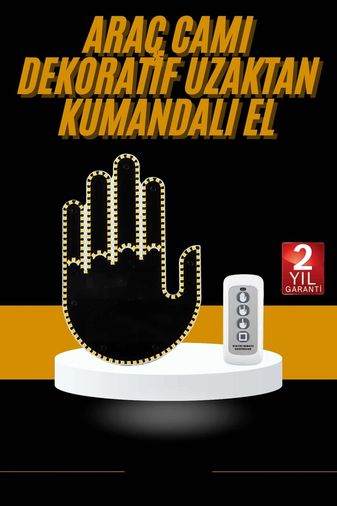 just cheap store 25DYMUCZZZZUZAKTANKUMANDALIELLLLL3 Uzaktan Kumandalı Araba Parmak Hareketi Işığı Parmak Işığı Led Araba Arka Pencere Açık Mavi