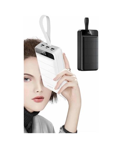 just cheap store 25DYMUUCZZZZ50000MAHPOWERBANKKKKKK3 50.000 Mah Powerbank Turbo Hızlı Led Göstergeli Android Apple Uyumlu Ios Uyumlu Taşınabilir Askılı Antrasit Melanj