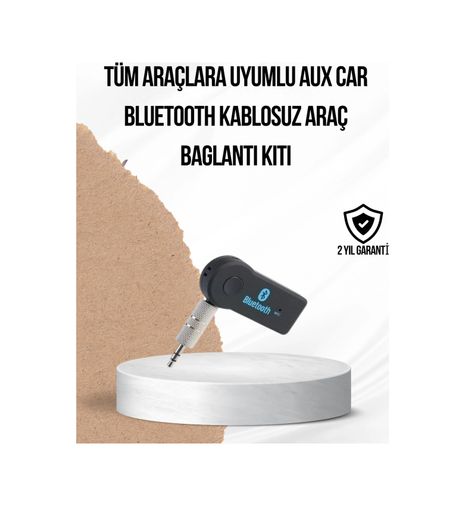 just cheap store 25DYMXUCZAUXKİT-4 Araç İçi Bluetooth Aux Adaptörü Ve Telefon Görüşme Cihazı 1