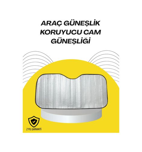 just cheap store 25DYMXUCZOTOGÜNEŞLİKKK-3 Katlanabilir Reflektörlü Oto Güneşliği Yaz Sıcaklarına Karşı Yüksek Koruma 1 Adet