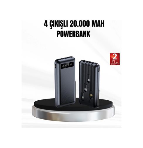 just cheap store 25DYMXUCZZZZZ20000MAHPOWERBANKKK-1 Powerbank 20000 Mah Led Fenerli Ve Çoklu Güvenlik Korumasına Sahip Antrasit Melanj