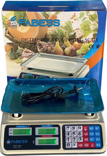 just cheap store 47415582570 Dijital Göstergeli Elektronik Bakkal Kasap Manav Terazisi 40 Kg Antrasit - Mavi - Siyah