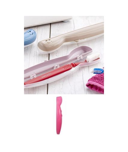 just cheap store 474189BB21YT1118 Lux Çanta İçi Hijyenik Seyahat Tipi Diş Fırçası Koyma Kutusu 4741 2 Adet Sarı