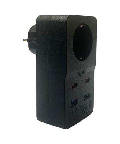 just cheap store 474189NN79YT2366 Isıya Dayanıklı Termal Akım Korumalı 1 Priz Girişli 2 Usb Girişli 2 Type-C Girişli Pirz 4741 250V 16A
