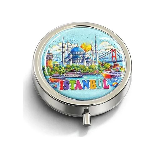 just cheap store 55MT3-KH-ALK4373 İstanbul Temalı İlaç Kutusu Alk4373 Altın