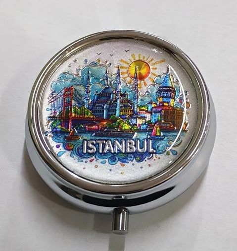 just cheap store 55MT3-KH-ALK4376 İstanbul Temalı İlaç Kutusu Alk4376 Altın