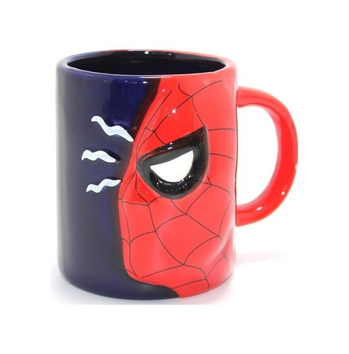 just cheap store 55MT3-KH-ALK4495 3D Spiderman Tasarımı Porselen Kupa Bardak Alk4495 Açık Lacivert