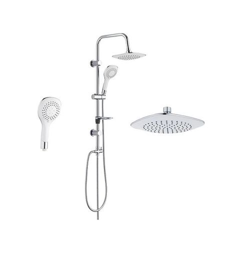 just cheap store epo4059 5+1 Fonksiyonlu Duş Robotu Tepe Duş Seti Duş Başlığı Sistemi Seti Yağmurlama Duş Robotu Açık Gri