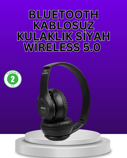 Kablolu &amp; Kablosuz Kullanım Seçeneği Sunan Stereo Bluetooth Kulaklık
