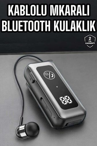 Kablolu Bluetooth Kulaklık Kulak İçi Stereo Mikrofonlu Dijital Göstergeli