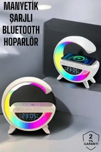 Kablosuz Bluetooth Hoparlör 15w Led Gece Lambası