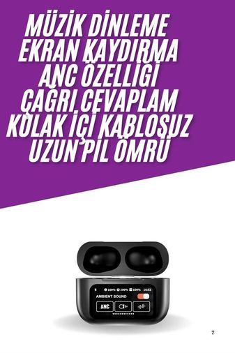 Kablosuz Bluetooth Kulaklık Pro Yeni Nesil Dokunmatik Kontrol