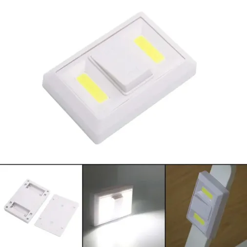 Kablosuz Cob Led Duvar Lambası 2 Adet Beyaz Işık