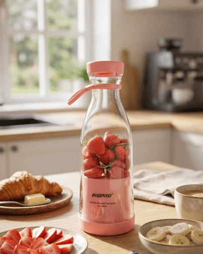 Kablosuz Taşınabilir Blender Smoothie Milkshake Hazırlama Tek Tuş Kullanım
