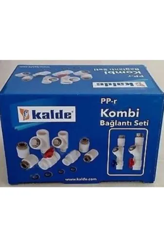 KALDE 00141 Kombi Alt Bağlantı Seti Dirsekli
