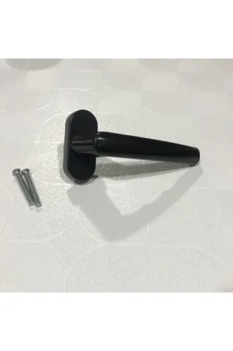 kalkan pvc metalik gri plastik kol Pimapen Pvc Tek Taraflı Kapı Pencere Kolu Siyah 2 Yıl Sağ Kapı Kolu Alüminyum