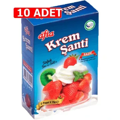 [Kampanya] Afia Krem Şanti Sade 75 Gr (2'li Paket) (10 Adet)