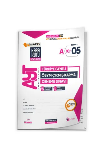KARA KUTU YAYIN AYTkarmaÖSYMdnm5 2026 Ayt Ösym Tüm Arşivi Karma Kara Kutu Çıkmış Soru Türkiye Geneli D. Çözümlü Deneme 10/5.kitapçık