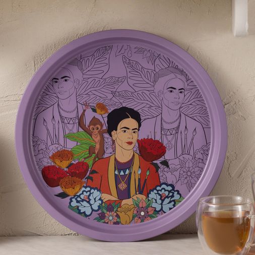 Karaca dfghkjgdjgj Frida Metal Yuvarlak Tepsi 35 Cm