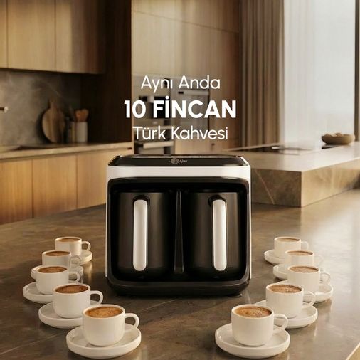 Karaca ıdfjdethodj Hatır Hüp Düet Aroma İkili Türk Kahve Makinesi Soft Cream