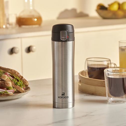 Karaca uıykylyııyt Pluton Çelik Sızdırmaz Termos Inox 450 Ml