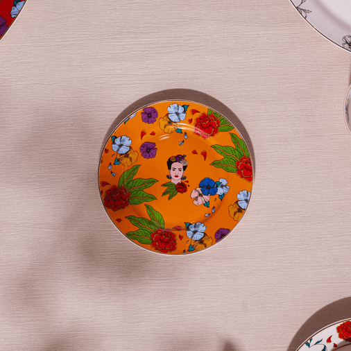 Karaca yjurjytrykuk Frida Pasta Tabağı Turuncu 19 Cm