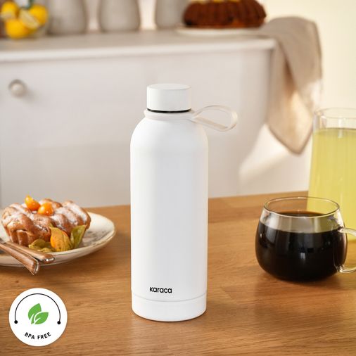 Karaca yklhtgukt Aly Soft Touch Çelik Sızdırmaz Termos 500 Ml Beyaz