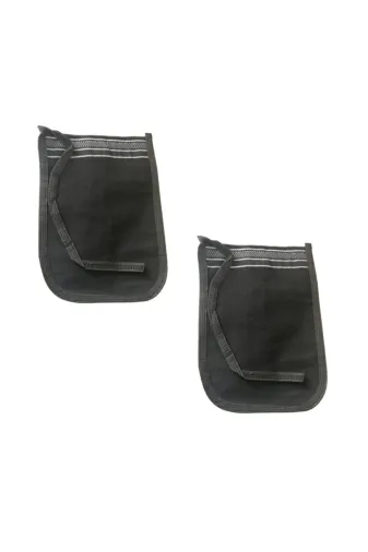 KaracaLif KL01KSE04 Kalın Hamam Kesesi Siyah X 2 Adet