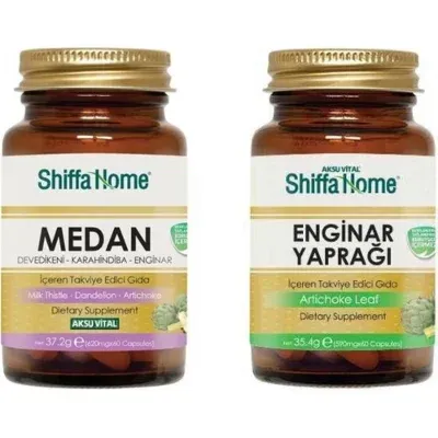 Karaciğer Detoks Enginar Yaprağı + Medan Ikili Set Artichoke Leaf + Milk Thistle + Dandelion